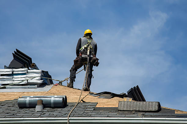 Professional Storm Damage Roof Repair technician working in Calhan, CO